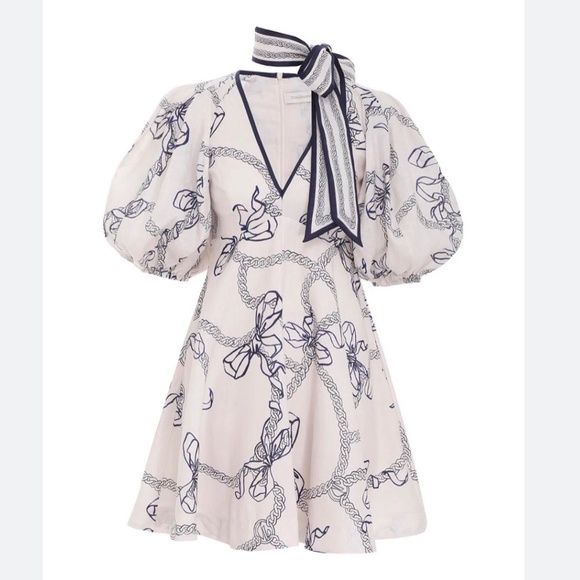 Zimmermann Dresses & Skirts - NWOT zimmermann navy bow day dress mini